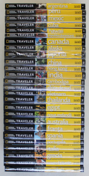 NATIONAL GEOGRAPHIC  TRAVELER ,  COLECTIE DE 26 DE GHIDURI TURISTICE , 2010