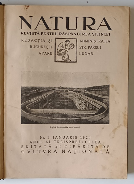 NATURA, REVISTA PENTRU RASPANDIREA STIINTEI, ANUL XIII, (IANUARIE - DECEMBRIE 1924) AN COMPLET