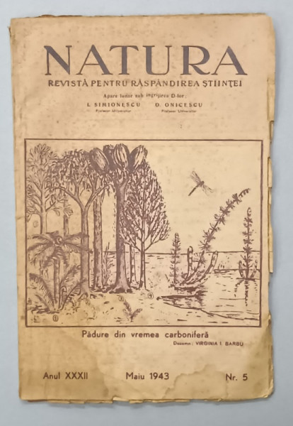 NATURA , REVISTA PENTRU RASPANDIREA STIINTEI , No.5 , 1943