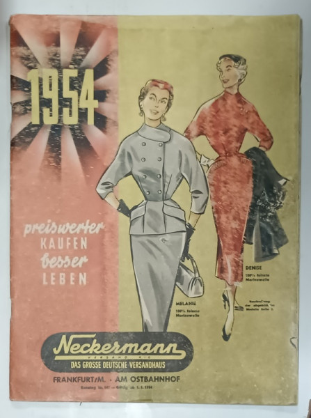 NECKERMANN , REVISTA CU TEXT IN LIMBA GERMANA , 1954