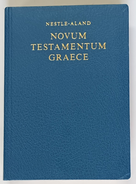 NESTLE - ALAND , NOVUM TESTAMENTUM GRAECE , 1988