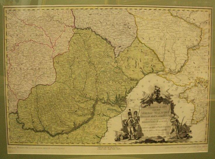 Neueste Karte von der Moldau Walachei Bassaraben und der Krim 1789, Noua harta a Moldovei, Valahiei, Basarabiei si Crimeii 1789