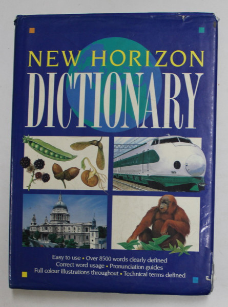 NEW HORIZON DICTIONARY by JOHN GRISEWOOD , 1991, PREZINTA PETE SI URME DE UZURA