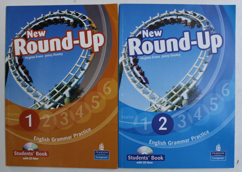 NEW ROUND - UP , ENGLISH GRAMMAR PRACTICE , VOLUMES I - II by VIRGINIA EVANS and JENNY DOOLEY , 2010 *CONTAINS CD