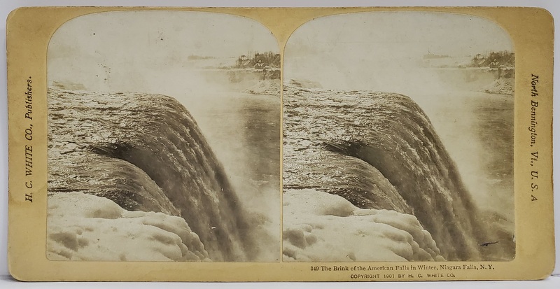 NIAGARA FALLS IN WINTER  , FOTOGRAFIE STEREOSCOPICA , 1901