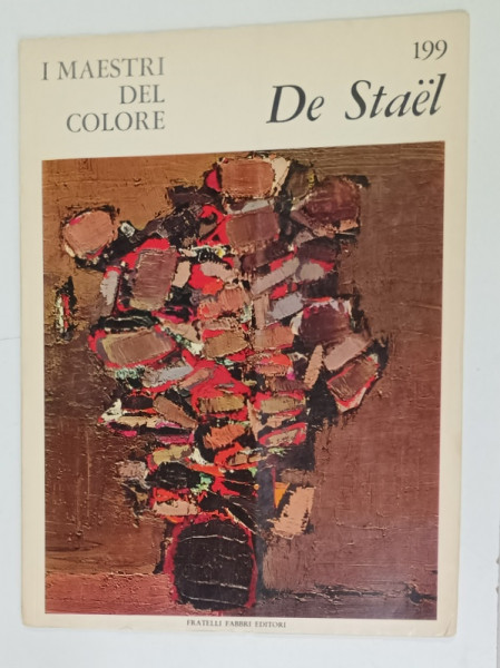 NICHOLAS  DE STAEL , SERIE ' I MAESTRI DEL COLORE ' NR. 199 , TEXT IN LIMBA ITALIANA , 1966