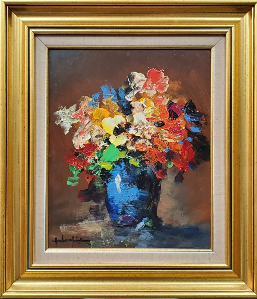 Nicolae Ambrozie (1931 – 2016) - Vas cu flori
