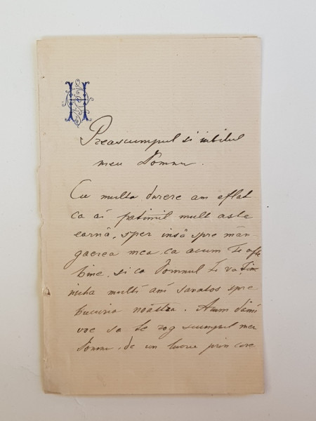 Nicolae Hurmuzachi  scrisoare catre Petre Garboviceanu, 1880