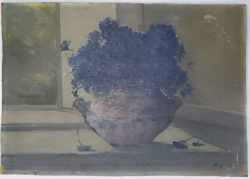 Nicolae Tempeanu (1883-1937) - Albastrele in vas de ceramica