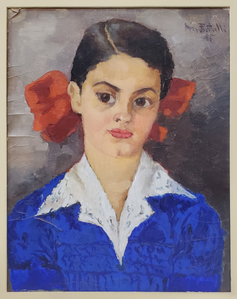 Nina Batalli ( 1913 - 1993 ) - Portret de tanara