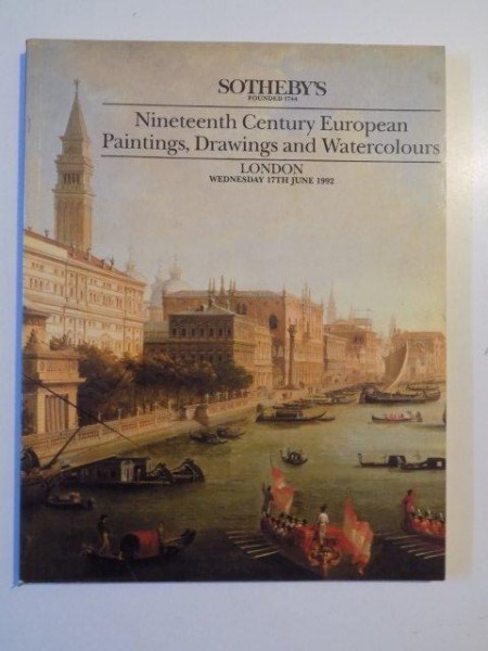 NINETEENTH CENTURY EUROPEAN PAINTINGS , DRAWINGS AND WATERCOLORS , LONDON , WEDNESDAY 17th JUNE , 1992