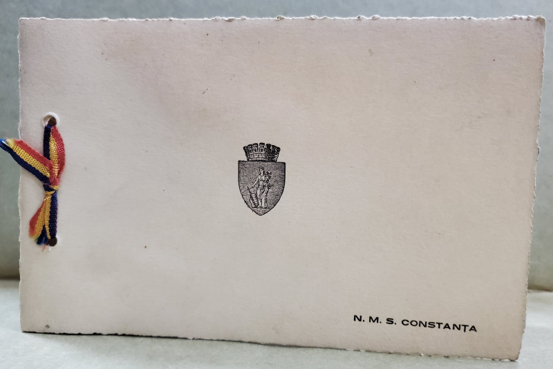 N.M.C  CONSTANTA , FOTOGRAFIA NAVEI INTEGRATA IN FELICITARE DE ANUL NOU , 1936