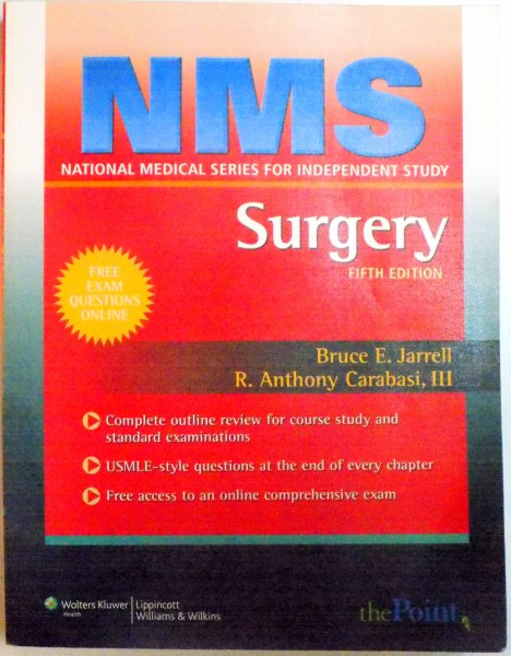 NMS SURGERY , EDITIA A V - A de BRUCE E. JARRELL , R. ANTHONY CARABASI , 2008