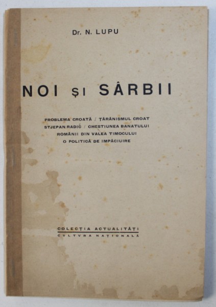 NOI SI SARBII de N. LUPU , 1925