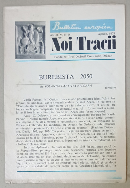 NOI TRACII , REVISTA FONDATA DE JOSIF CONSTANTIN DRAGAN , NR.55 , 1979