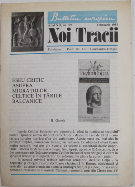 NOII TRACII , BULETIN EUROPEEN , ANUL XII , NR. 99 , FEBRUARIE , 1983