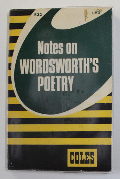 NOTES ON WORDSWORTH 'S POETRY by JOHN BOOTH , 1970