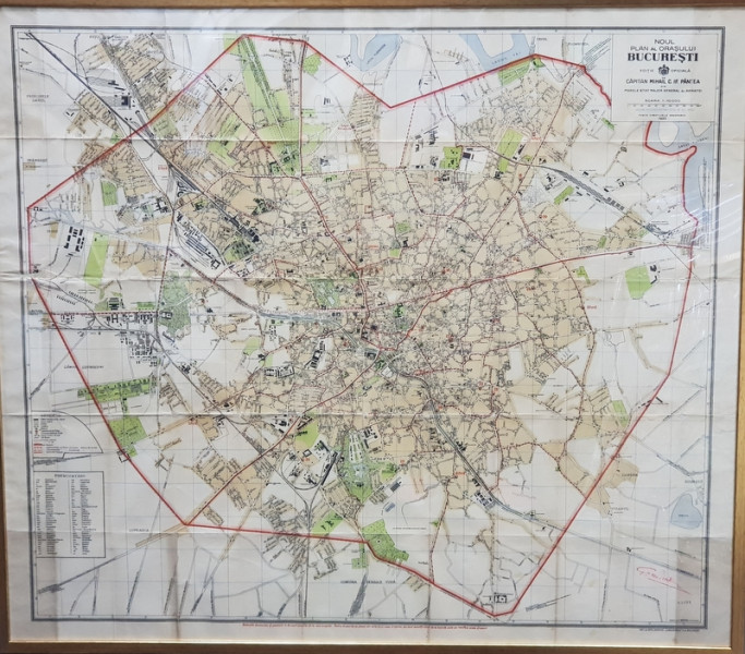 Noul Plan al Orasului Bucuresti, editie oficiala de Capitan Mihail C. If. Pantea, 1920