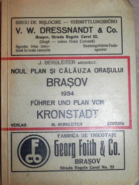 NOUL PLAN SI CALAUZA ORASULUI BRASOV  1934