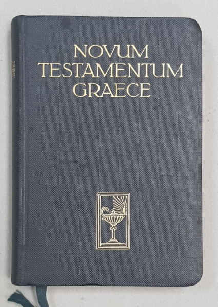 NOVUM TESTAMENTUM GRAECE , cum appparatu critico , curavit  D.EBERHARD NESTLE , 1941