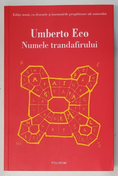 NUMELE TRANDAFIRULUI de UMBERTO ECO , 2021, COPERTA ORIGINALA BROSATA