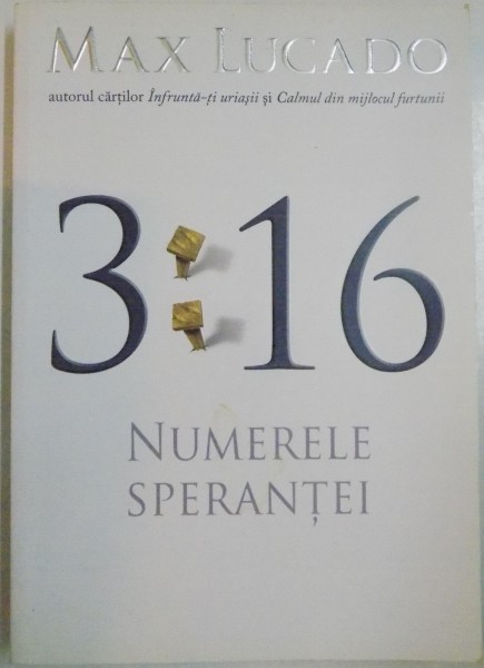 NUMERELE SPERANTEI de MAX LUCADO , 2008