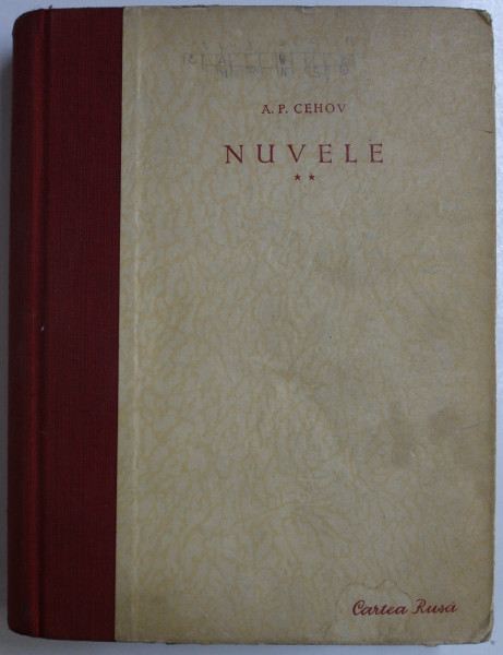 NUVELE de A.P. CEHOV , VOLUMUL II , 1952