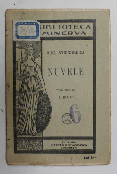 NUVELE de AUG . STRINDBERG , EDITIE INTERBELICA