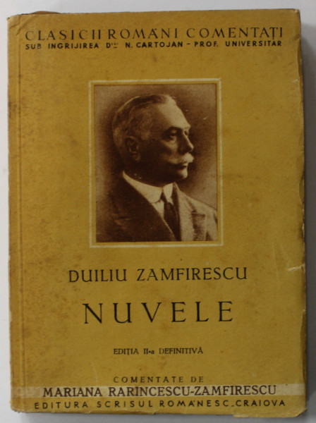 NUVELE de DUILIU ZAMFIRESCU , 1943, PREZINTA URME DE UZURA