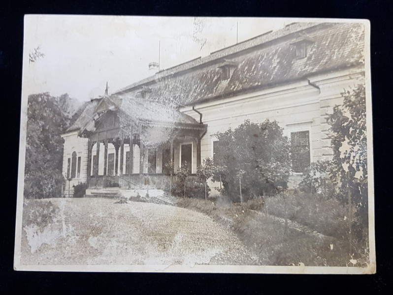 O ARIPA A CASTELULUI ROTSCHILD  - WERTHEIMSTEIN DIN CIUTELEC , BIHOR , FOTOGRAFIE DE IOSIF BERMAN , MONOCROMA , PERIOADA INTERBELICA  , PREZINTA URME DE UZURA *