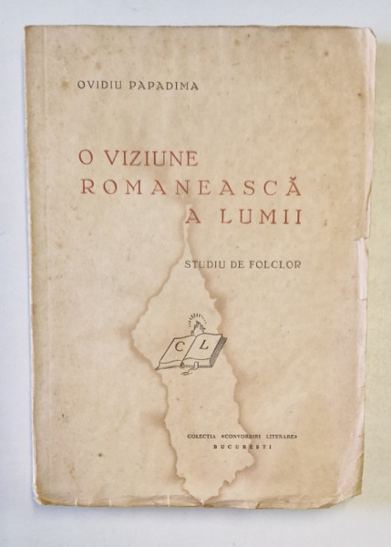 O VIZIUNE ROMANEASCA A LUMII-OVIDIU PAPADIMA , BUCURESTI , PREZINTA HALOURI DE APA