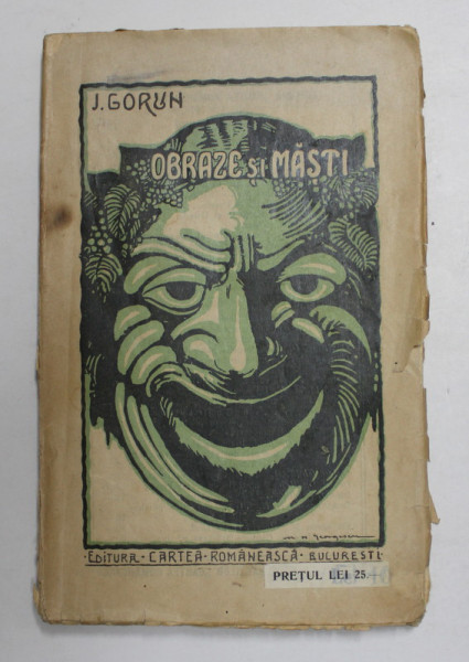 OBRAZE SI MASTI de J. GORUN , 1922