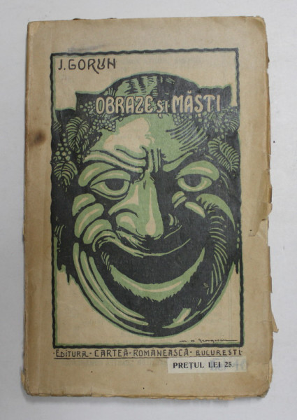 OBRAZE SI MASTI de J. GORUN , 1922