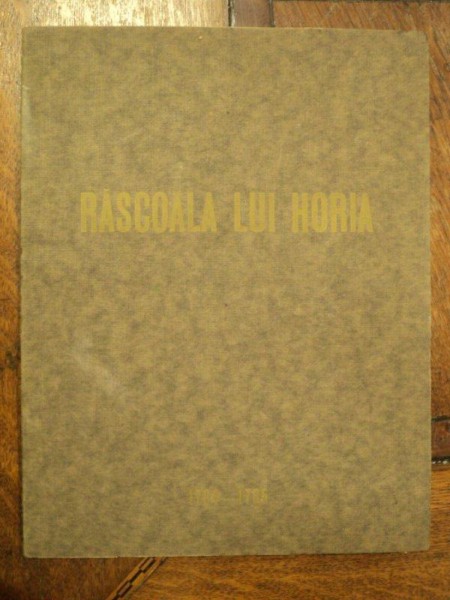 OCTAVIAN BEU , EXPOZITIA COMEMORATIVA " RASCOALA LUI HORIA " , 1935
