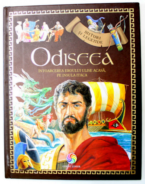 ODISEEA , INTOARCEREA EROULUI ULISE ACASA , PE INSULA ITACA , ilustratii de SEVERINO BARALDI , 2018