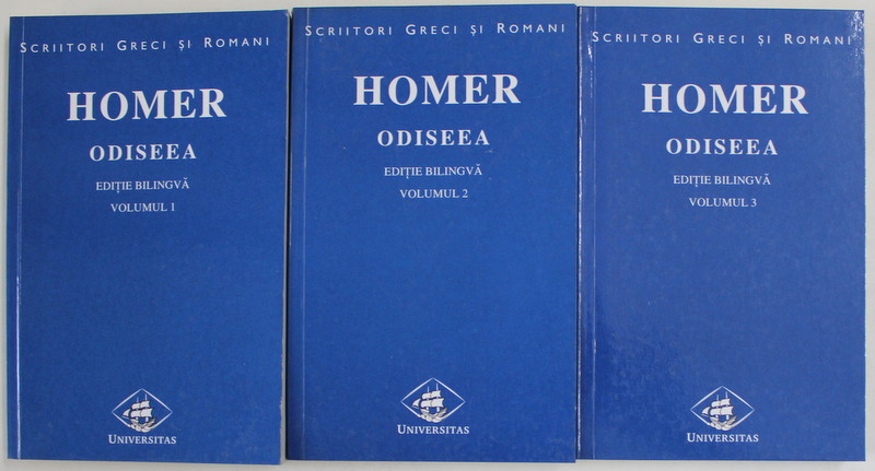 ODISEEA , VOLUMELE I - III , EDITIE BILINGVA , traducere de GEORGE MURNU , de HOMER , 2000