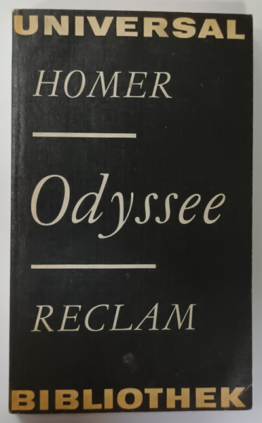 ODYSEE von HOMER , TEXT IN LIMBA GERMANA , 1979 , PREZINTA HALOURI DE APA *