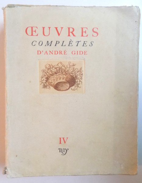 OEUVRES COMPLETES D'ANDRE GIDE, EDITION AUGMENTEE DE TEXTES INEDITS ETABLIE par L. MARTIN - CHAUFFIER
