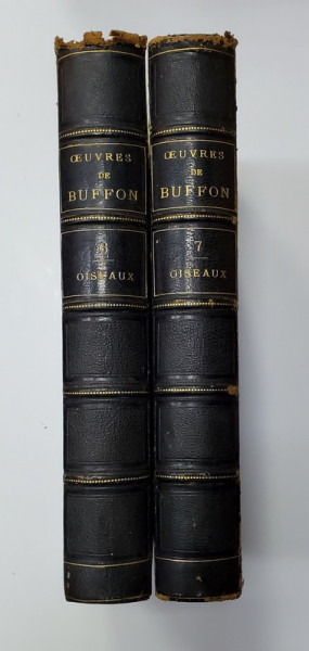 OEUVRES COMPLETES DE BUFFON, 2 VOL., PASARILE - PARIS, 1853