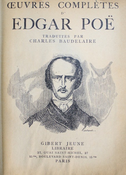OEUVRES COMPLETES DE EDGAR ALAN  POE , traduites par CHARLES BAUDELAIRE , 1935