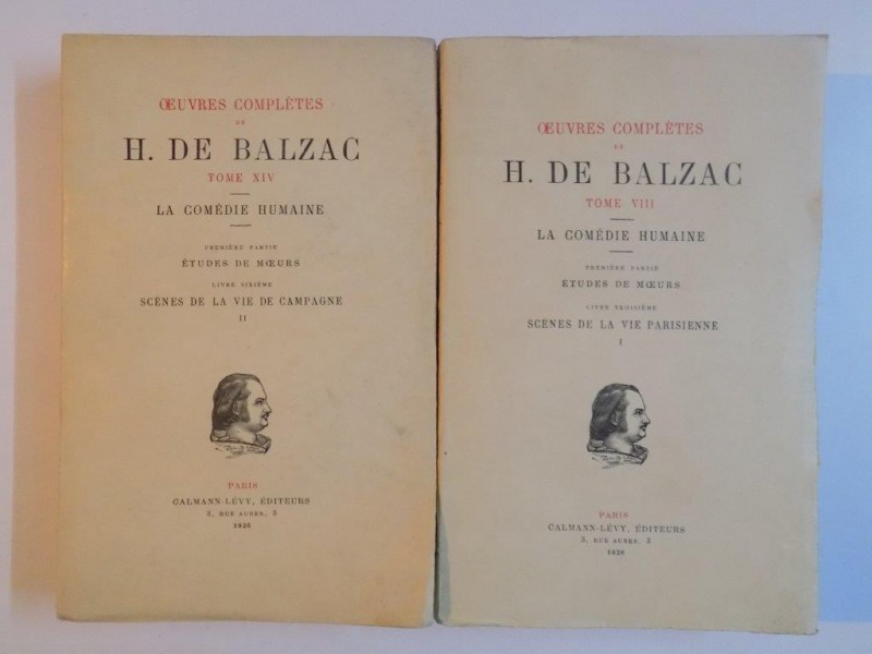 OEUVRES COMPLETES DE H. DE BALZAC , LA COMEDIE HUMAINE, VOL VIII  - XIV , 1926