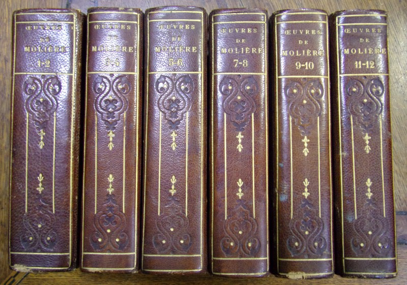 OEUVRES COMPLETES de MOLIERE (6 TOMURI, 1893)