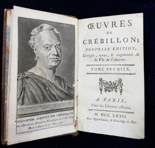 OEUVRES DE CREBILLON, 2 VOL. - PARIS, 1772