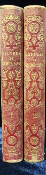 OEUVRES de GEORGE SAND, 2 VOL - BRUXELLES, 1842