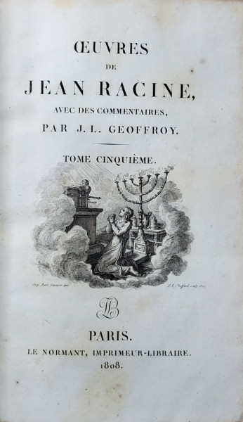 OEUVRES DE JEAN RACINE  , TOME CINQUIEME , 1808