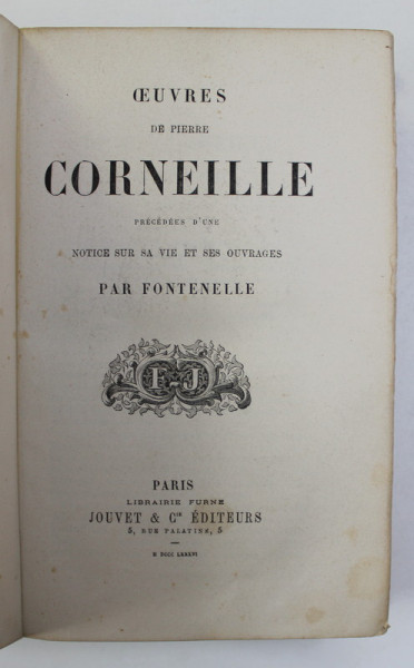 OEUVRES DE PIERRE CORNEILLE , 1886