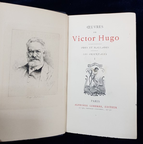 OEUVRES DE VICTOR HUGO, ODES ET BALLADES - LES ORIENTALES - PARIS, 1835