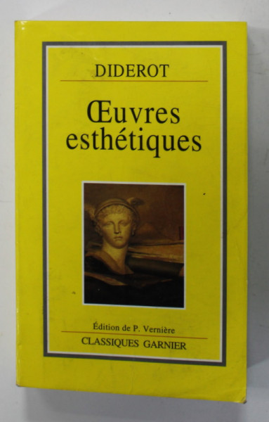 OEUVRES ESTHETIQUES par DIDEROT , 1994, PREZINTA MICI PETE SI URME DE UZURA