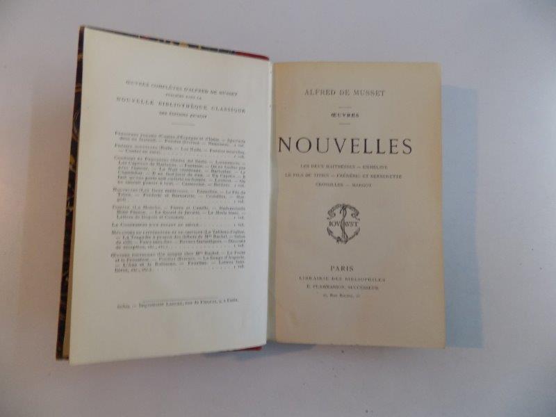 OEUVRES. NOUVELLES par ALFRED DE MUSSET