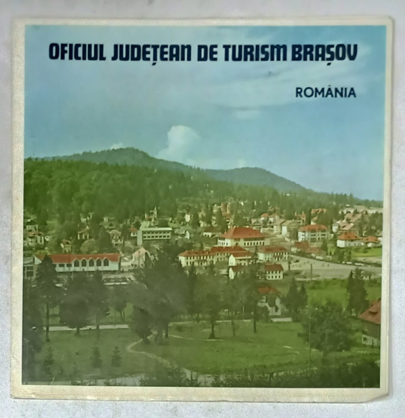 OFICIUL JUDETEAN DE TURISM BRASOV, PLIANT DE PREZENTARE , ANII '70 - ' 80
